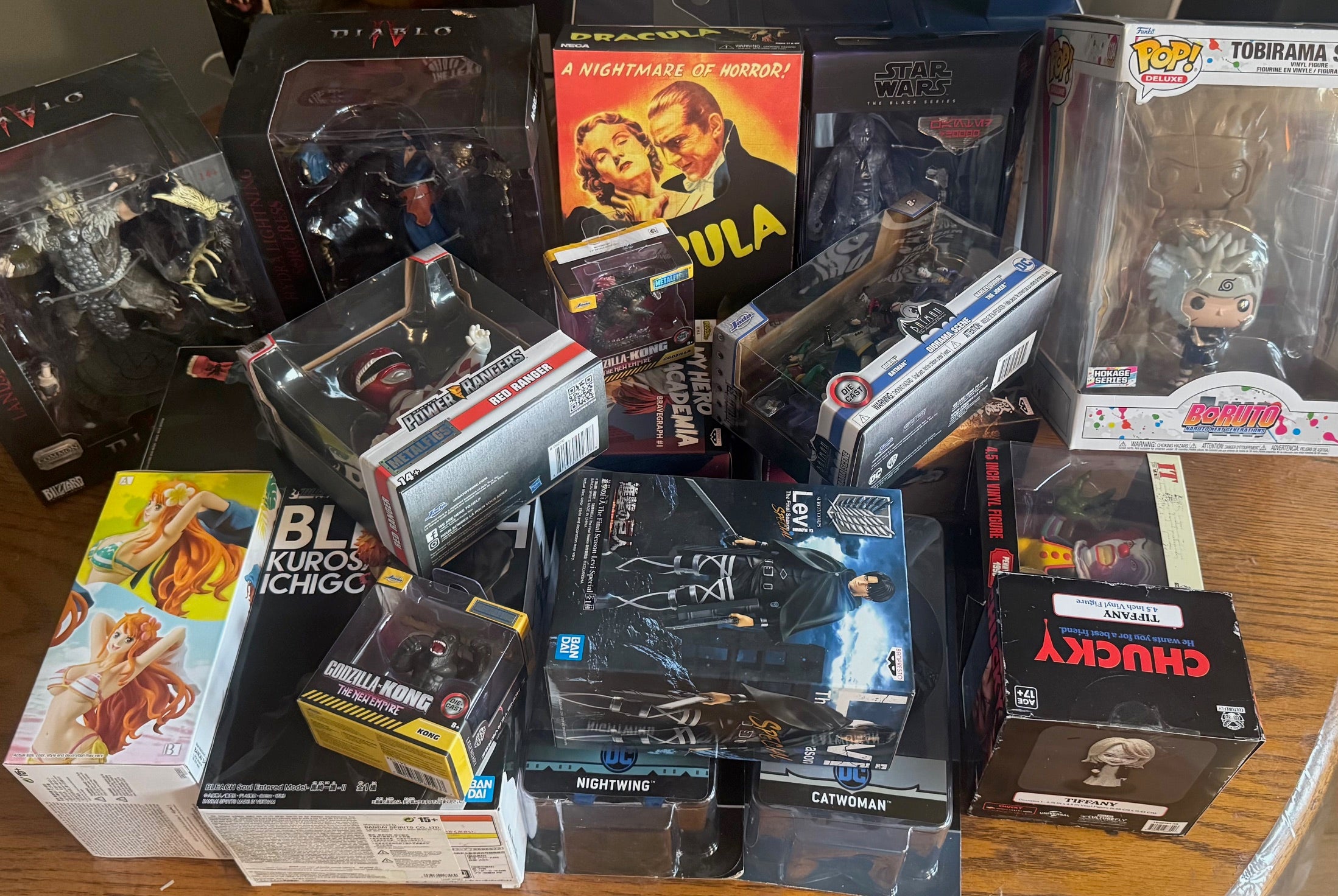 Assorted Bundle -26 Action Figures – Anime, Marvel, DC, Star Wars, Diablo, Funko POP & More