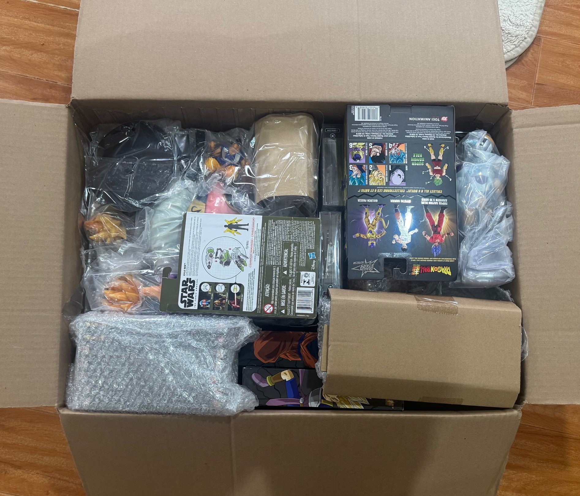 Assorted 27 Licensed Figure Mix Lot - Dragon Ball Z, Star Wars Bandai - Mixed Pre-Owned Figures