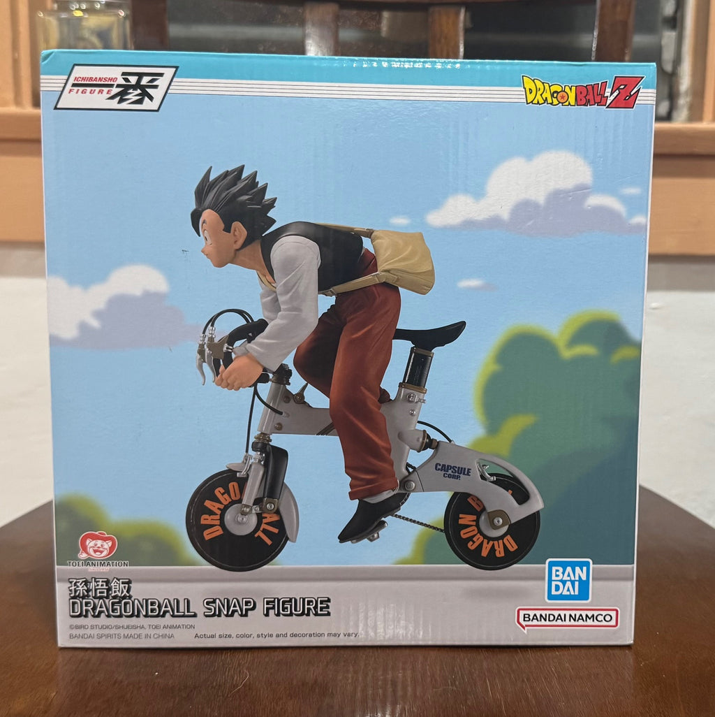 Ichibansho Dragon Ball Z SON GOHAN Snap Figure Capsule Corp Bike Bandai Ichiban Kuji
