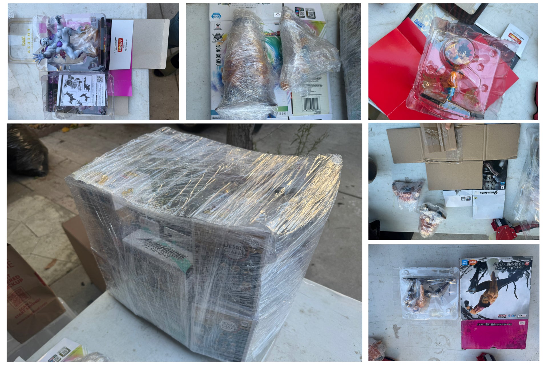 26PC Anime Figure Lot DBZ / Demon Slayer / Berserk Mixed Bundle Open Box Rare Figures 🔥