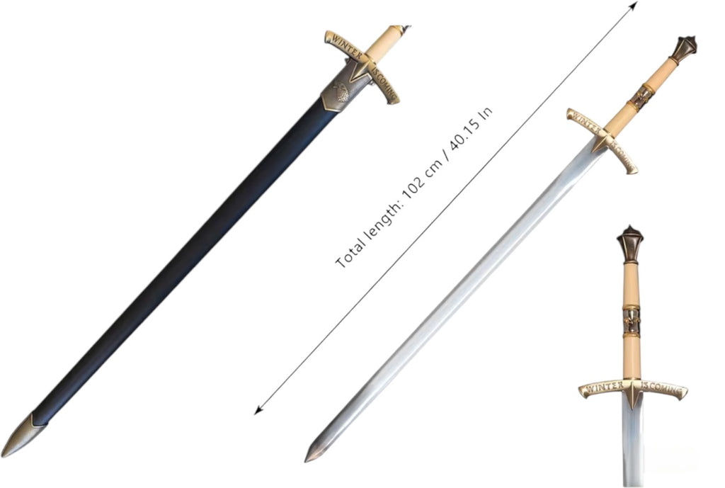 Cosplay Decorative “Winter Is Coming” Sword 🗡️ 102cm Metal Blade - decorative purposes only.